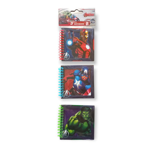 Picture of POCKET NOTEBOOKS 3PCS AVENGERS